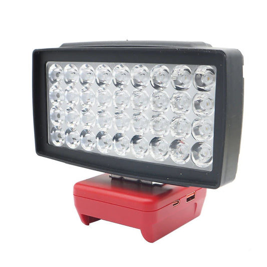 36 LED Work Light for Makita, Bosch, Milwaukee, DeWalt 18V Batteries