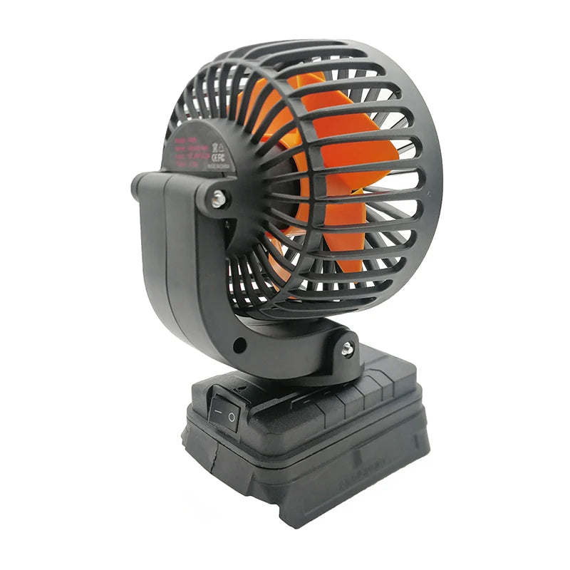 Electric Fan For Makita, DeWalt, Bosch, Milwaukee 18V Batteries