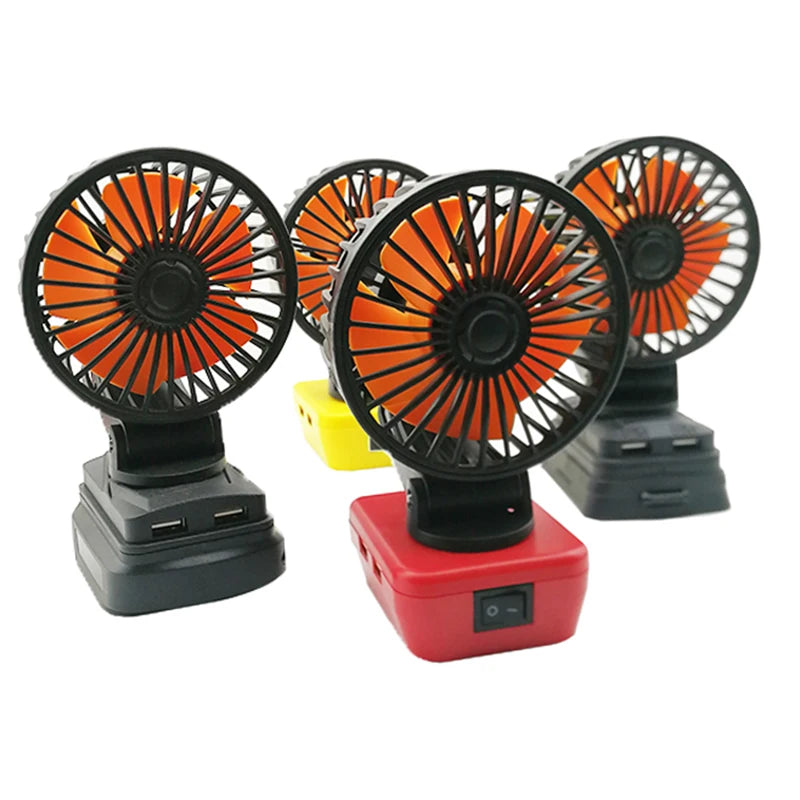 Electric Fan For Makita, DeWalt, Bosch, Milwaukee 18V Batteries
