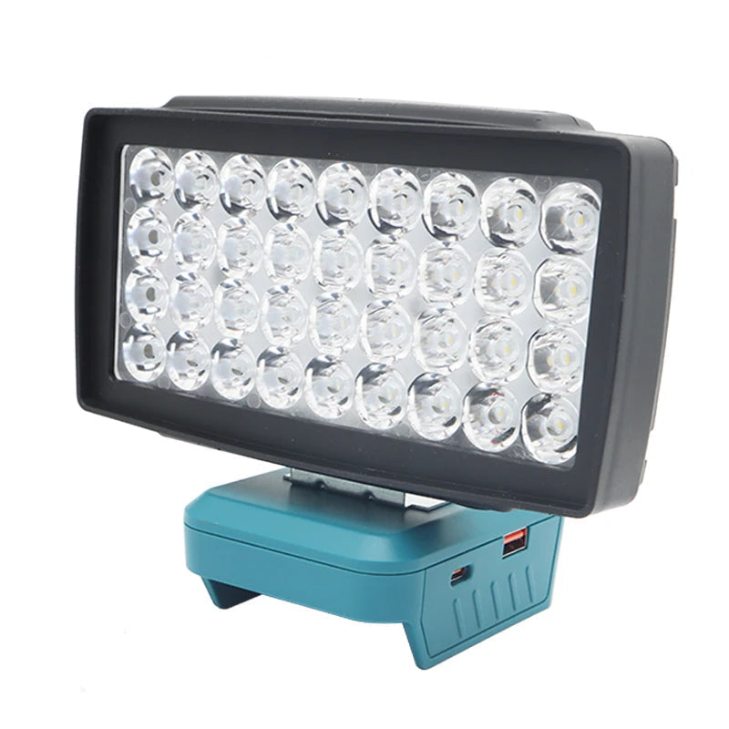 36 LED Work Light for Makita, Bosch, Milwaukee, DeWalt 18V Batteries