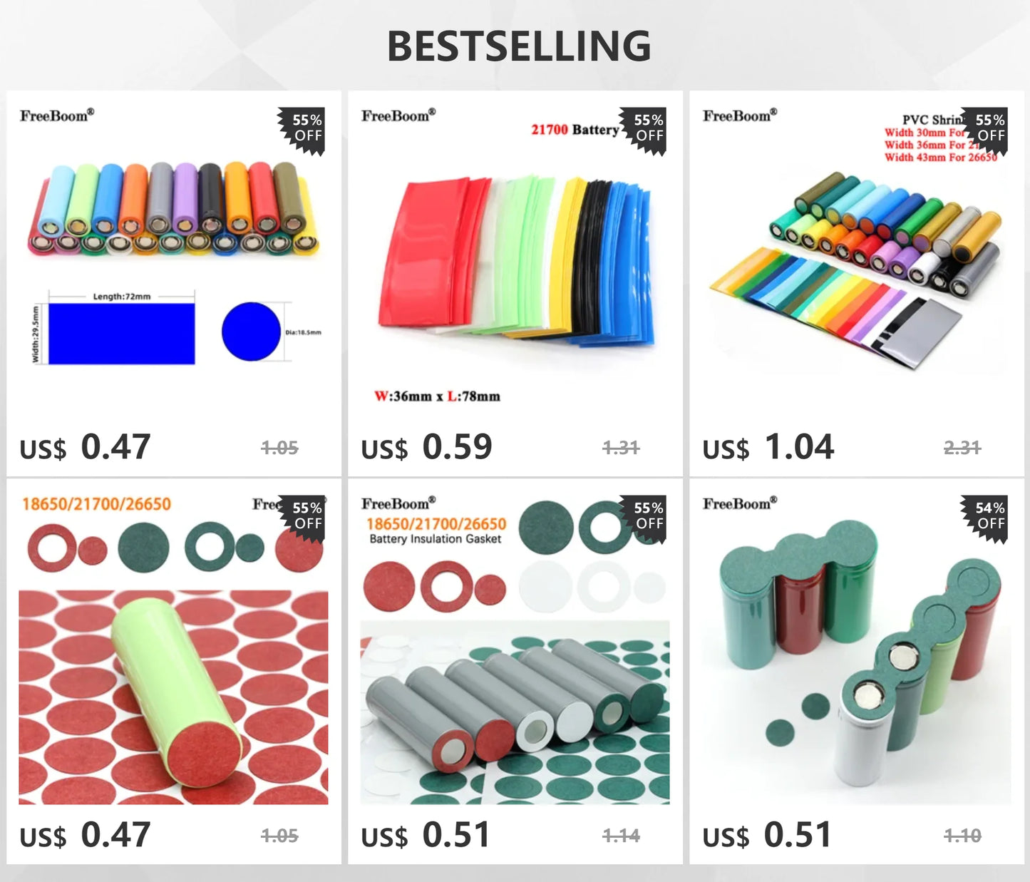 18650 Battery Wrap PVC Heat Shrink Tube