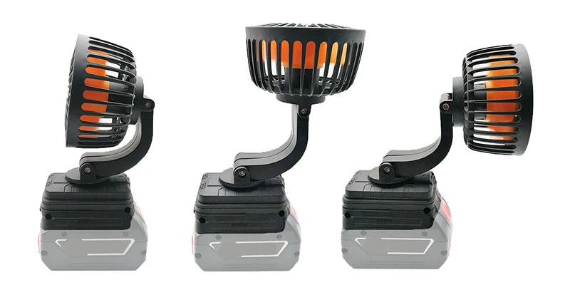 Electric Fan For Makita, DeWalt, Bosch, Milwaukee 18V Batteries