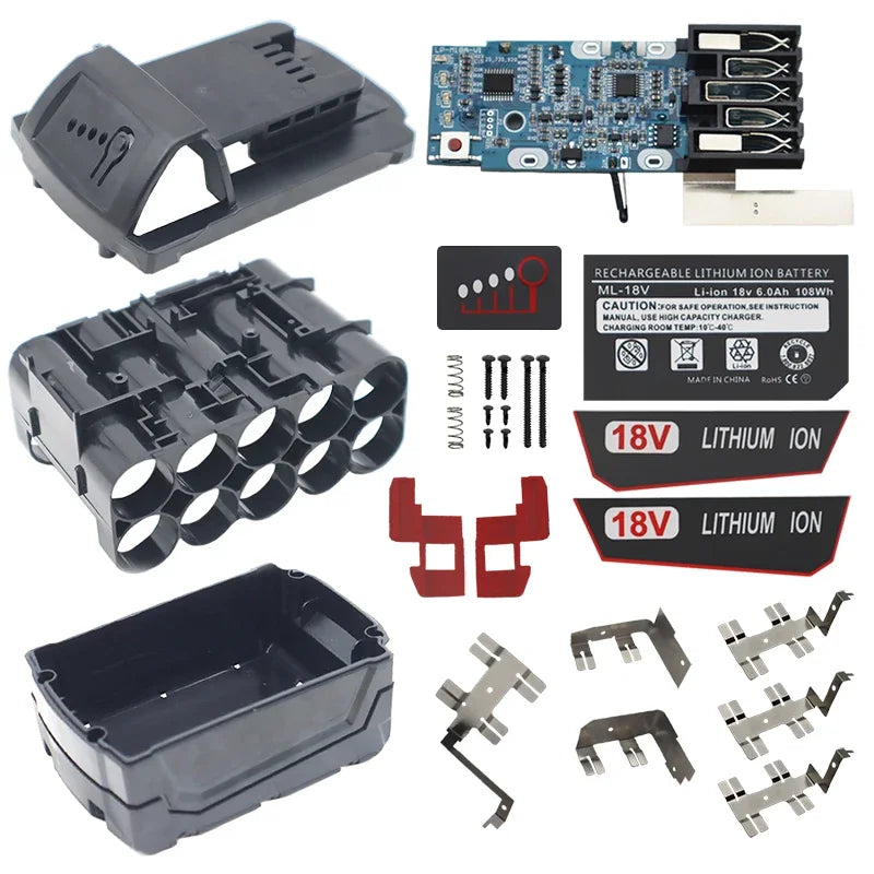 DIY Milwaukee M18 Battery Kit (5S2P)