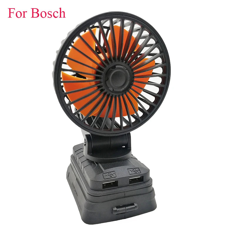 Electric Fan For Makita, DeWalt, Bosch, Milwaukee 18V Batteries