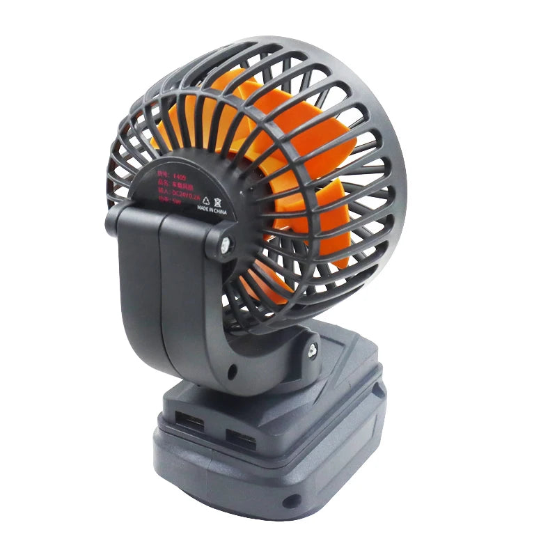 Electric Fan For Makita, DeWalt, Bosch, Milwaukee 18V Batteries