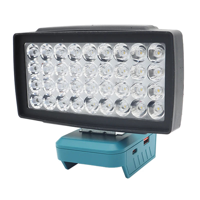 36 LED Work Light for Makita, Bosch, Milwaukee, DeWalt 18V Batteries