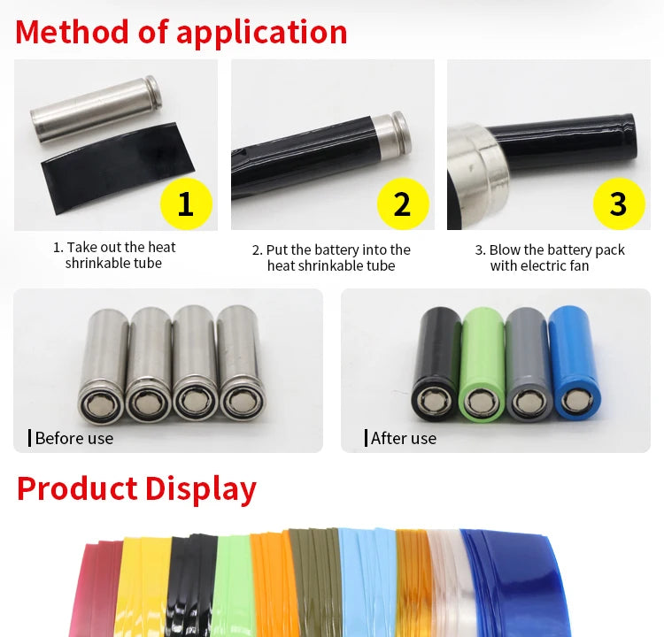 18650 Battery Wrap PVC Heat Shrink Tube